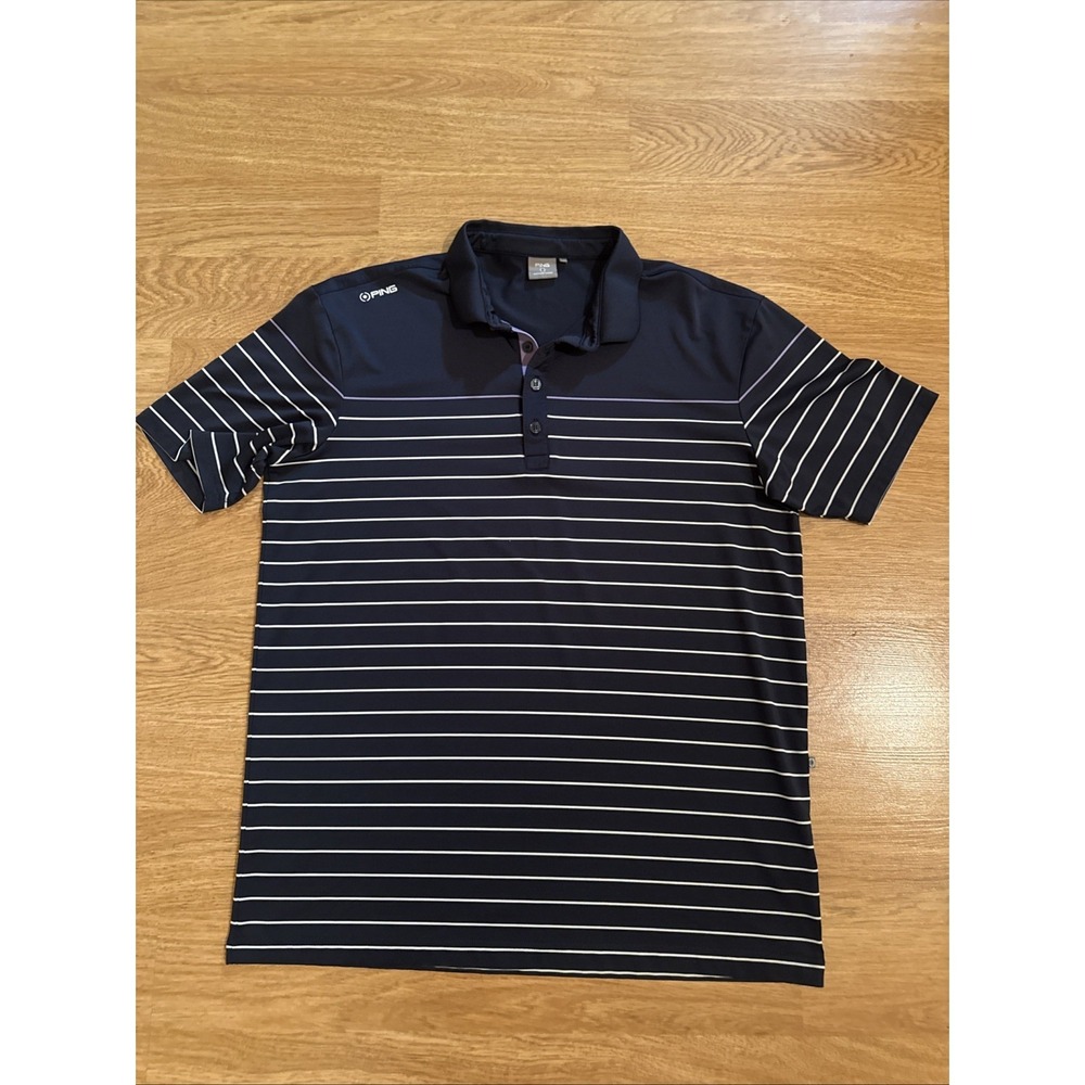 PING Golf Polo Shirt Men's Large Sensorcool Performance Multicolor Stretch